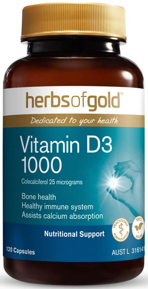 Herbs of Gold Vitamin D3 1000 120c