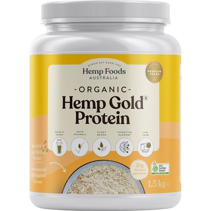HEMP FOODS AUSTRALIA Organic Hemp Gold Protein 1.5kg