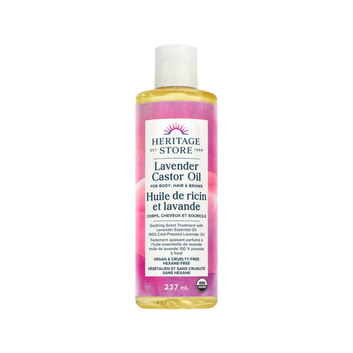 HERITAGE STORE Lavender Castor Oil 237ml