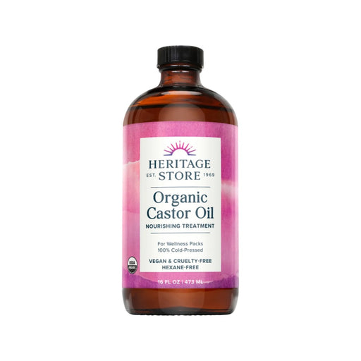 HERITAGE STORE Organic Castor Oil 473ml