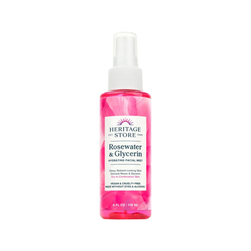 HERITAGE STORE Rosewater & Glycerin Hydrating Facial Mist 118ml