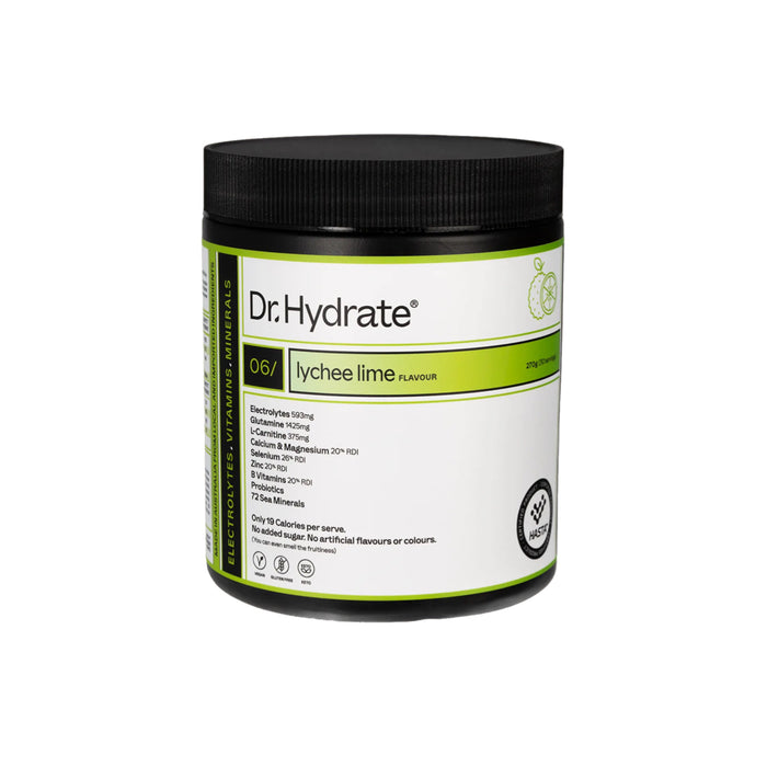 DR HYDRATE All-In-One Hydration Drink Hasta Cert Lychee Lime 270g