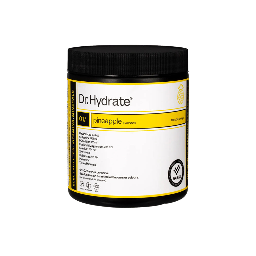 DR HYDRATE All-In-One Hydration Drink Hasta Cert Pineapple 270g
