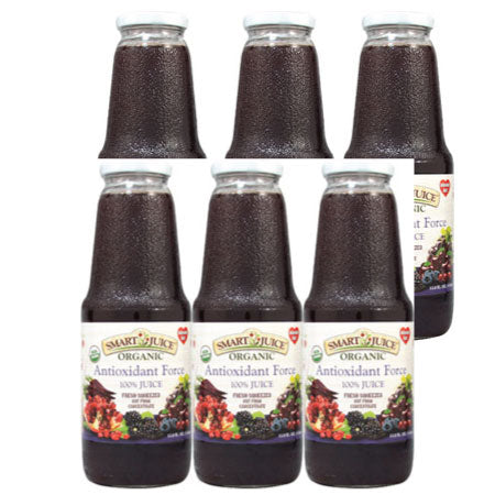 SMART JUICE Organic Antioxidant Force Fruit Juice 1L 6 Pack Single bottle