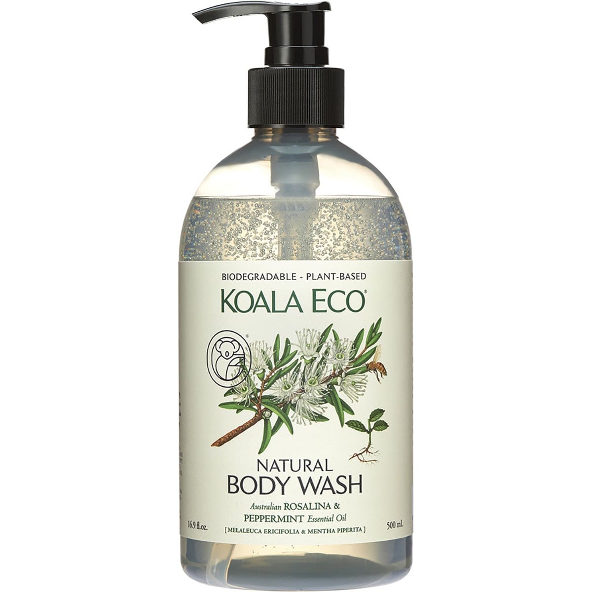 KOALA ECO Body Wash Rosalina & Peppermint 500ml — Australian Organic