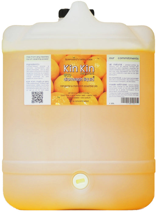 Kin Kin Bulk Dishwash Liquid Tangerine & Mandarin 20L