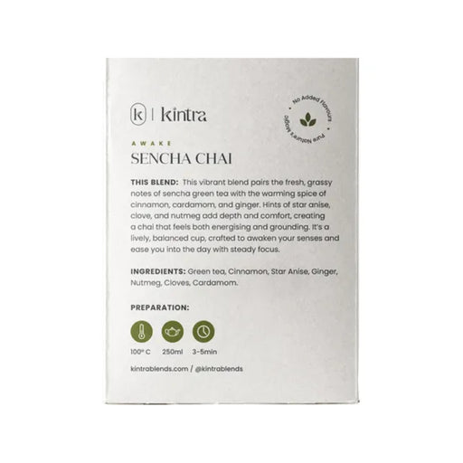 KINTRA FOODS Herbal Tea Bags Sencha Chai 28pk