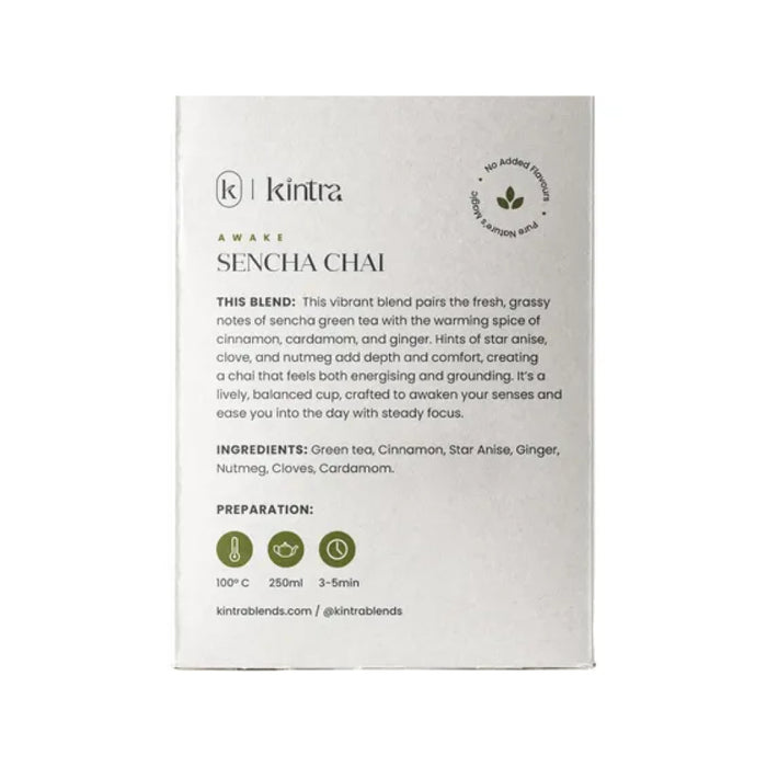 KINTRA FOODS Herbal Tea Bags Sencha Chai 28pk