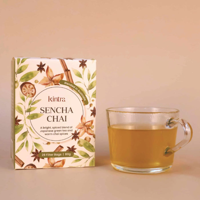 KINTRA FOODS Herbal Tea Bags Sencha Chai 28pk