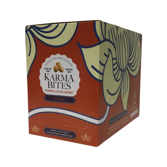 KARMA BITES Popped Lotus Seeds 25g x 5 Pack Box Wasabi