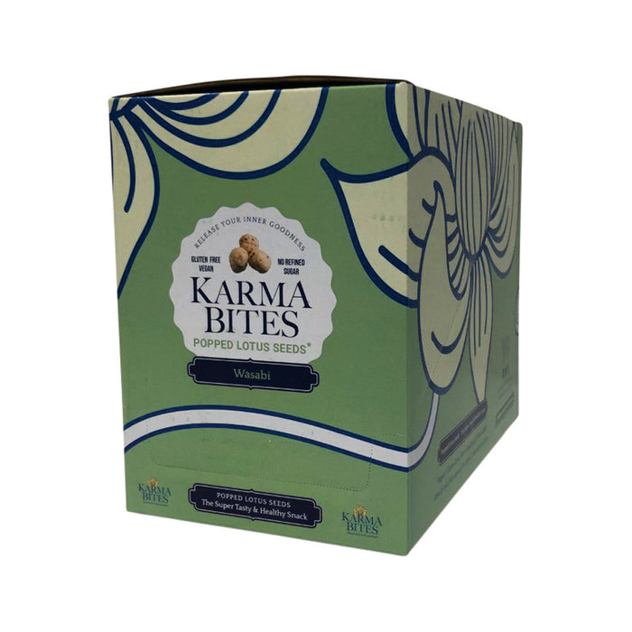 KARMA BITES Popped Lotus Seeds 25g x 5 Pack Box Caramel
