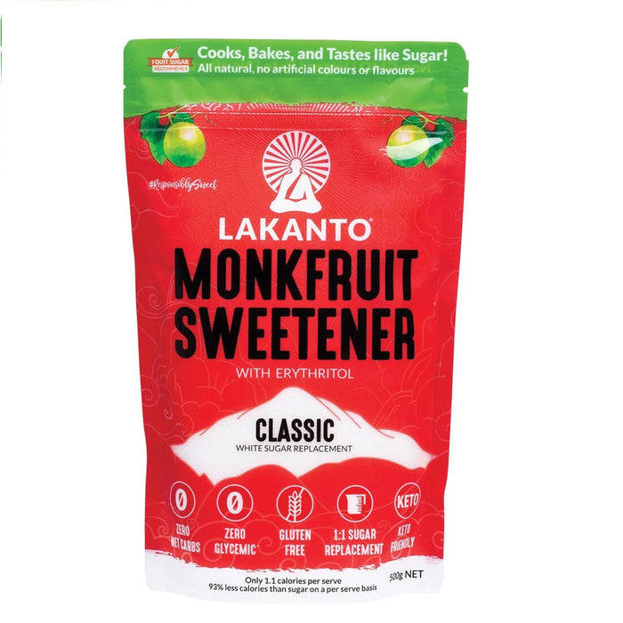 LAKANTO Classic Monkfruit Sweetener With Erythritol 500g