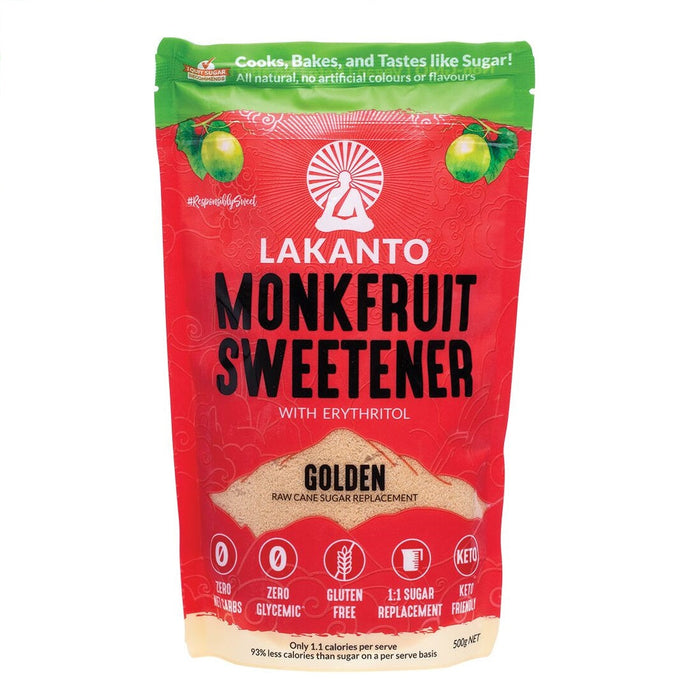 LAKANTO Golden Monkfruit Sweetener With Erythritol 500g