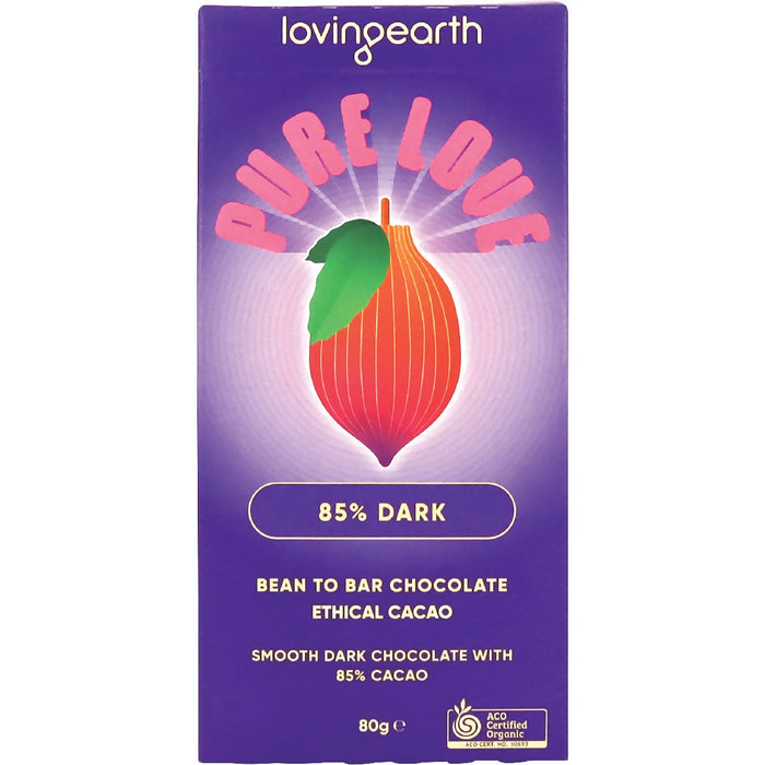 Loving Earth 85% Dark Chocolate 11x80g