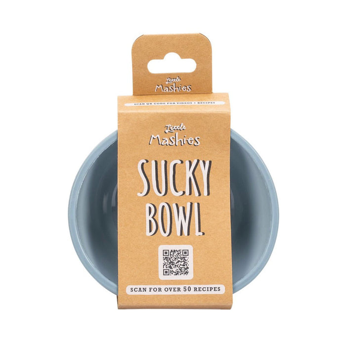 LITTLE MASHIES Silicone Sucky Bowl Dusty Blue