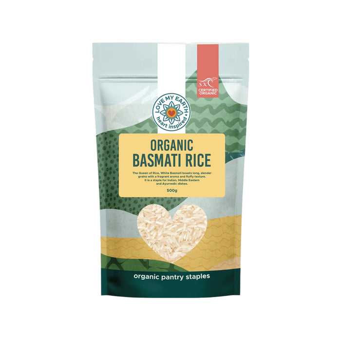 LOVE MY EARTH Organic Basmati Rice 500g
