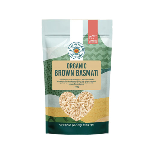 LOVE MY EARTH Organic Brown Basmati Rice 400g