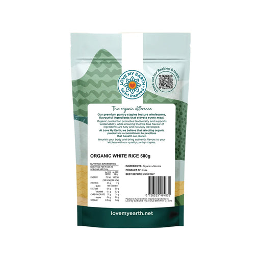 LOVE MY EARTH Organic White Rice 500g