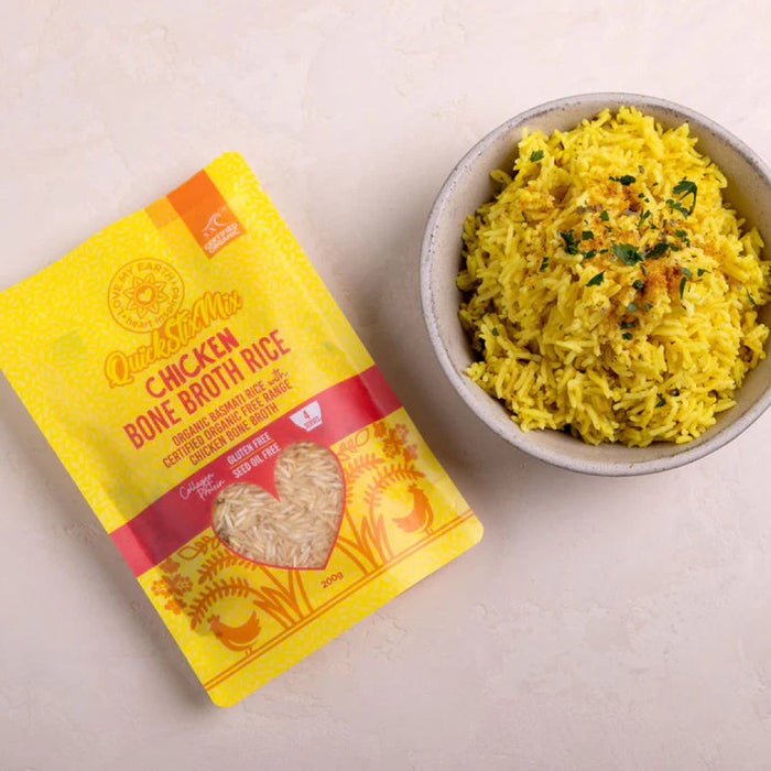 LOVE MY EARTH Quick Stix Mix Organic Bone Broth Rice Chicken 200g