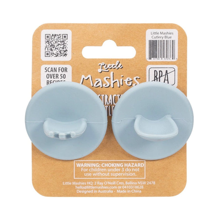 LITTLE MASHIES Silicone Distractor Cutlery Olive
