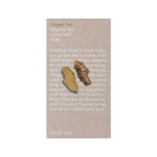 Love Tea Organic Ginger Tea Loose Leaf 100g