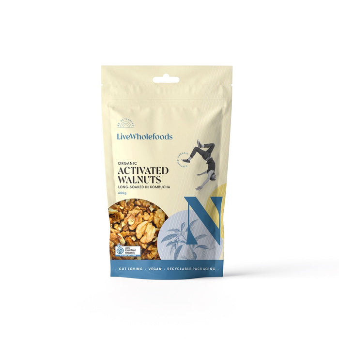 LIVE WHOLEFOODS Organic Activated Walnuts 600g