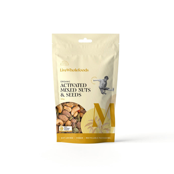 LIVE WHOLEFOODS Organic Activated Mixed Nuts&Seeds 120g
