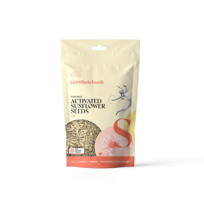 LIVE WHOLEFOODS Organic Activated Sunflower Seeds 300g
