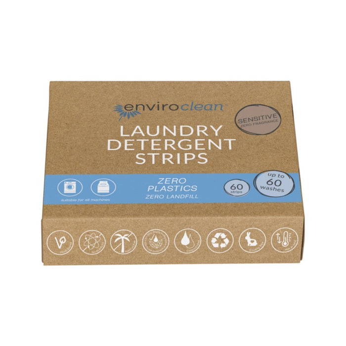 ENVIROCLEAN Laundry Detergent Strips x 60 Pack Sensitive