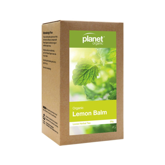 PLANET ORGANIC Herbal Loose Leaf Tea Organic Lemon Balm 20g 1 Pack