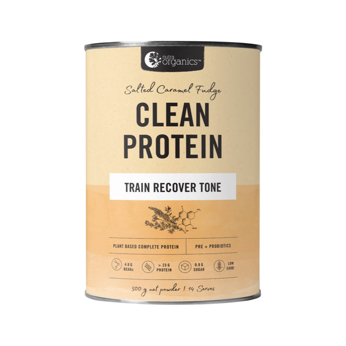 Nutra Organics Organic Clean Protein Salted Caramel Fudge 500g