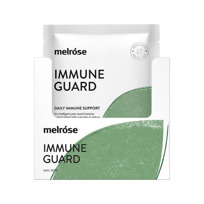 Melrose Immune Guard Honey & Lemon Flavoured Oral Powder Sachet 80g x 8 Display
