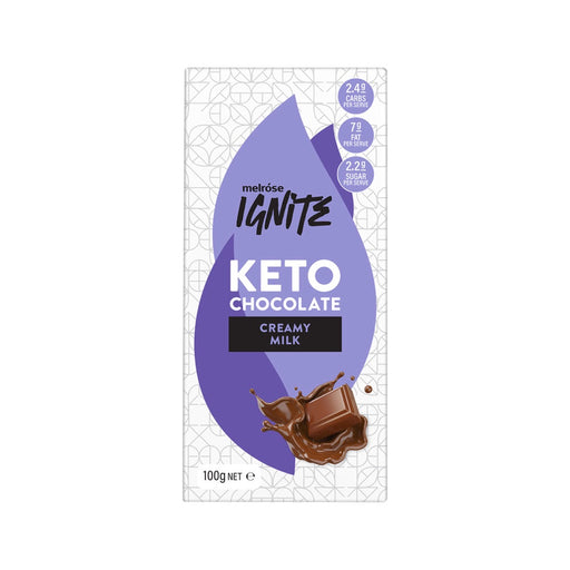 Melrose Ignite Keto Milk Chocolate 100g x 12 Display