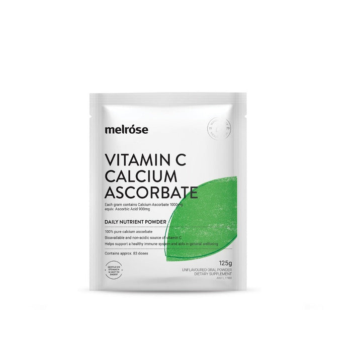 MELROSE Vitamin C Packs (Different Sizes) Bioflavonoids Display 125g x 8