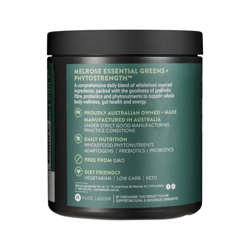 Melrose Organic Essential Greens+ Phytostrength Powder 180g