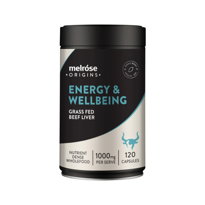 Melrose Origins Energy & Wellbeing (Grass Fed Beef Liver 1000mg) 120c