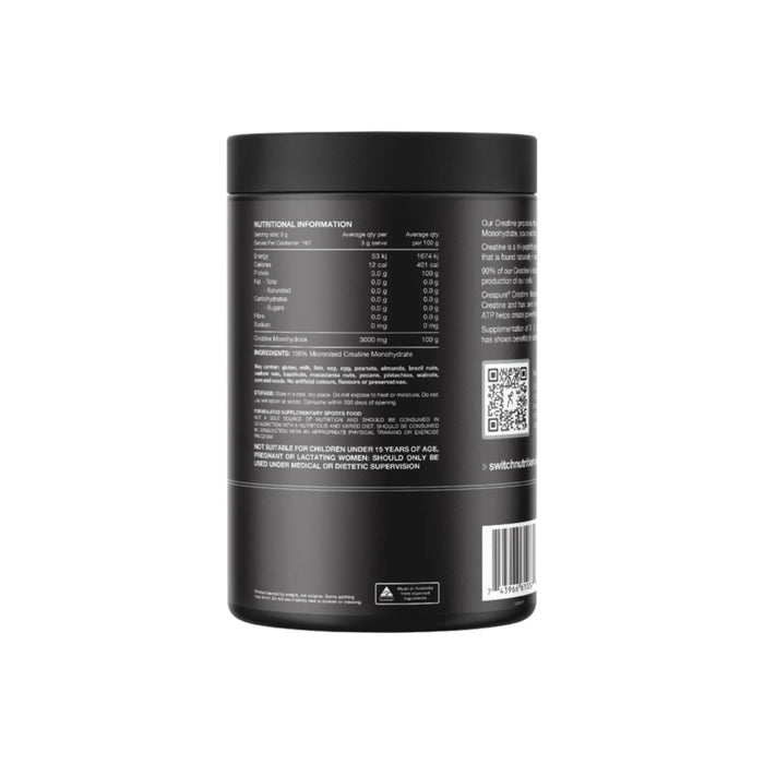 SWITCH NUTRITION Creatine Perform 100% Pure Creapure 500g