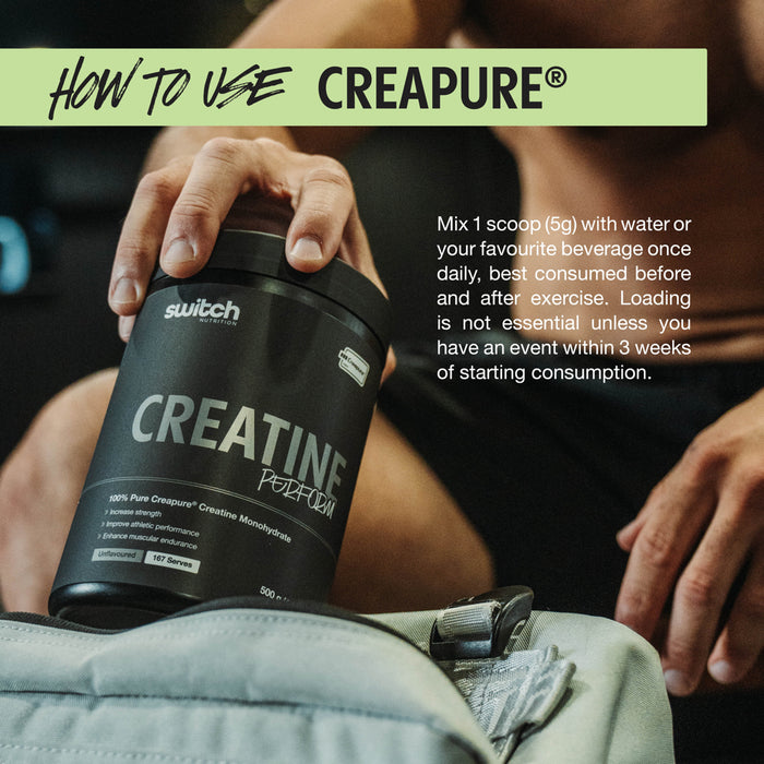 SWITCH NUTRITION Creatine Perform 100% Pure Creapure 500g