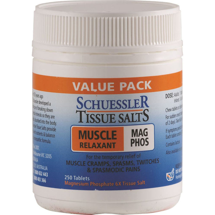 Martin & Pleasance Schuessler Tissue Salts Mag Phos Muscle Relaxant 250t