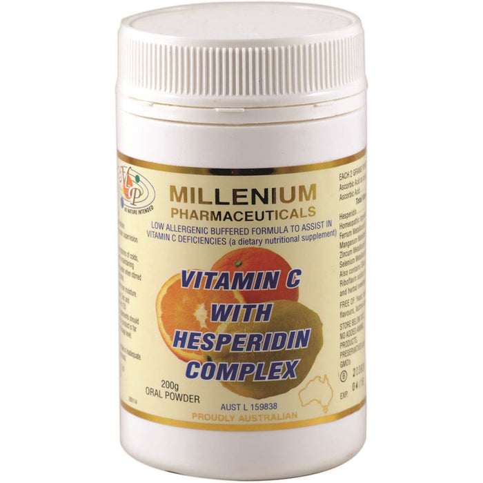 Millenium Pharmaceuticals Oral Powder Vitamin C with Hesperidin Complex 200g