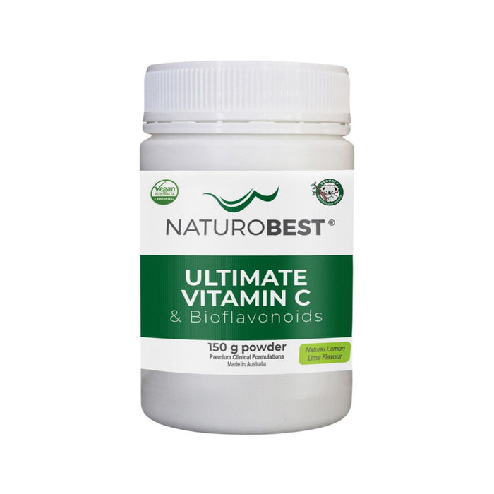 NaturoBest Ultimate Vitamin C & Bioflavonoids Lemon Lime Flavour 150g