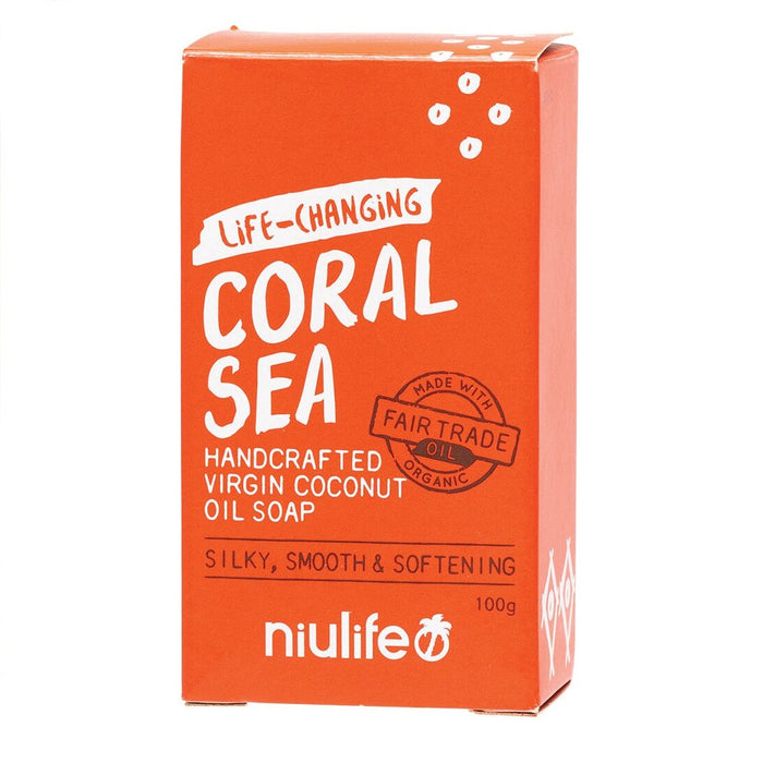 Niulife Coconut Oil Soap 100g Coral Sea