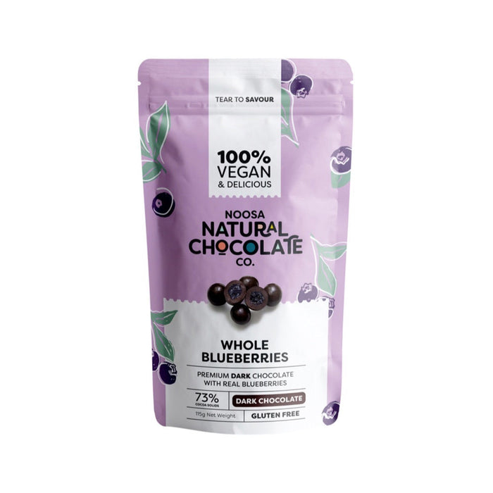 Noosa Natural Chocolate Co. Chocolate Whole Blueberries 115g