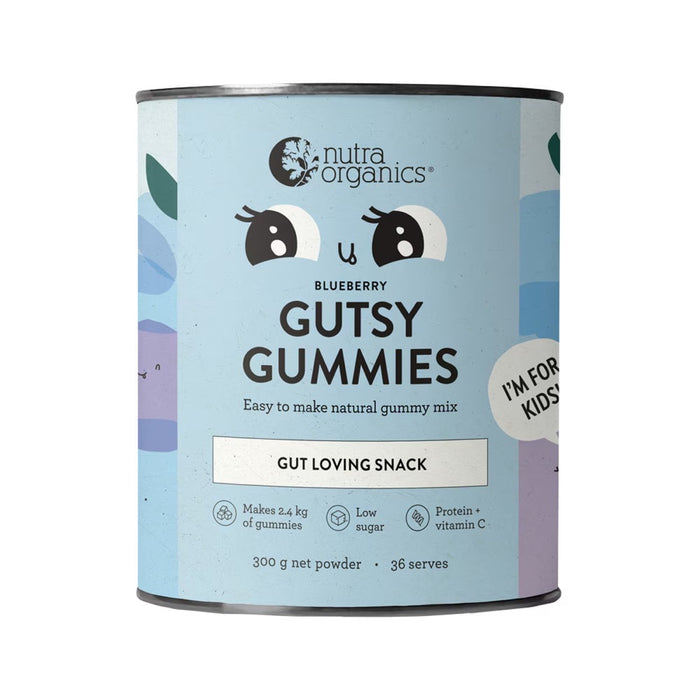 Nutra Organics Gutsy Gummies Blueberry 300g