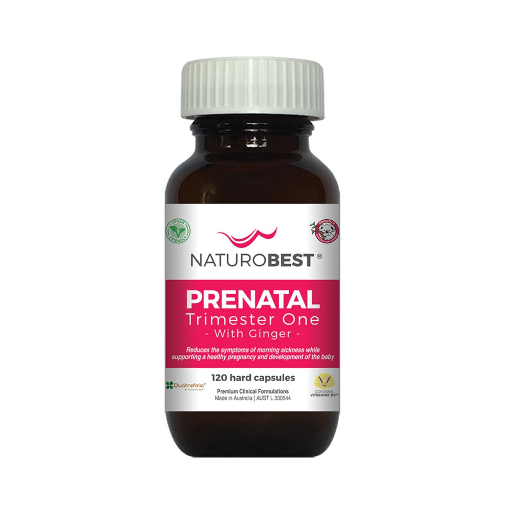 NaturoBest Prenatal Trimester One with Ginger 60c or 120c NaturoBest P — Australian Organic Products