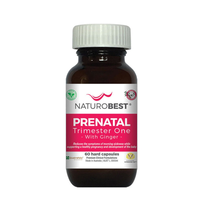 NaturoBest Prenatal Trimester One with Ginger 60c or 120c NaturoBest Prenatal Trimester One with Ginger 60c