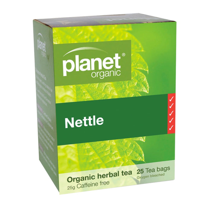 PLANET ORGANIC Herbal Tea Bags Nettle 25 Bags 6 Packs (6x25 Teabags)
