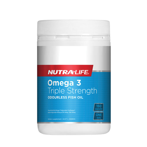NutraLife Triple Strength Odourless Fish Oil Omega 3 150c