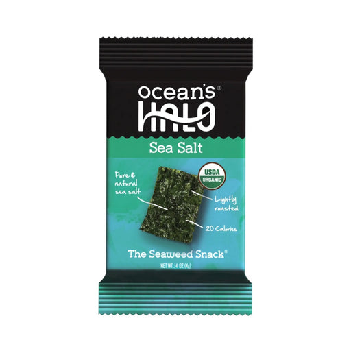 OCEAN'S HALO Seaweed Snacks Sea Salt 12x4g