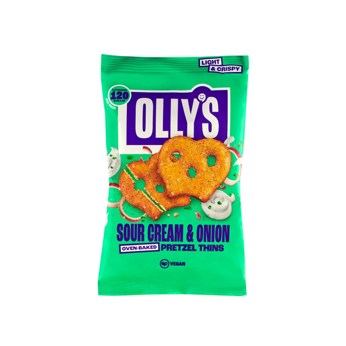 Olly's Pretzel Thins Sour Cream & Onion 140g